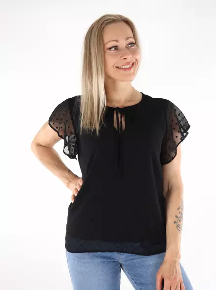 Vila dam topp V-ringad svart - Toppar för damer - 136408 - 1