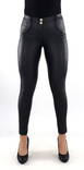 Freddy byxor Veganskt läder Regular Waist Super Skinny svart - Byxor för damer - 134128 - 1