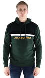 Jack & Jones herr huvtröja Pan hood, ljusgrå, mörkgrön - Huvtröjor för herrar - 127638 - 2