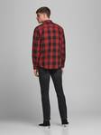 Jack & Jones herr skjorta Gingham rutig brick red/svart - Skjortor för herrar - 130048 - 2
