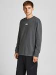 Jack & Jones långärmad herr tröja Classic crew neck, svart, vit, grå - Tröjor för herrar - 129858 - 1
