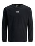 Jack & Jones långärmad herr tröja Classic crew neck, svart, vit, grå - Tröjor för herrar - 129858 - 3