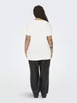 Only Carmakoma plus size t-shirt Life vit - T-shirts för damer - 135848 - 3