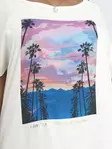 Only Carmakoma plus size t-shirt Life vit - T-shirts för damer - 135848 - 4