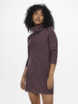 Only dam stickad klänning Jana cowlneck rosebrown - Stickat för damer - 132238 - 4