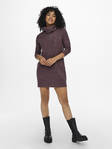 Only dam stickad klänning Jana cowlneck rosebrown - Stickat för damer - 132238 - 1