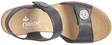 Rieker Sandaler med kilklack 619B9-00 svart - Rieker sandals - 126088 - 3