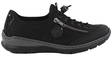 Rieker dam Sneakers med antistress-sula L3263-00 svart - Rieker promenadskor - 132808 - 1