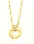 Snö of Sweden guldpläterat halsband Livly stort gold/clear - Halsband - 129968 - 2