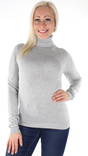Vero Moda Stickad tröja Glory rollneck ljusgrå - Stickat för damer - 127118 - 1