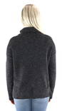 Vero Moda mörkgrå stickad dam tröja Doffy cowlneck - Stickat för damer - 129758 - 2