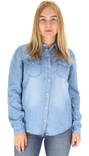 Vila Jeansskjorta Bista medium blue/clean - Skjortor och blusar för damer - 121038 - 1
