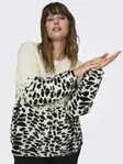 Only Carmakoma plus size tröja björk/svart - Stickat för damer - 137148 - 1