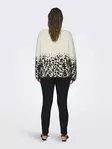 Only Carmakoma plus size tröja björk/svart - Stickat för damer - 137148 - 3