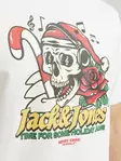 Jack&Jones herr t-shirt Xmas Christmas Skull vit - T-shirts för herrar - 137418 - 5