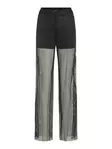Vila glitterbyxor med vida ben Rhinestone svart/w.sequenc - Byxor för damer - 138468 - 3