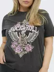 Only Carmakoma dam plus size t-shirt Life svart/rock - T-shirts för damer - 138868 - 5