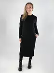 North Outdoor midiklänning i svart - Stickat för damer - 139478 - 1