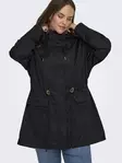 Only Carmakoma damjacka plus size Parka svart - Lätta jackor för damer - 140198 - 4