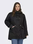Only Carmakoma damjacka plus size Parka svart - Lätta jackor för damer - 140198 - 1