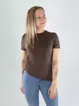 Only t-shirt ruching choklad martini - T-shirts för damer - 141258 - 1