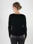 JDY damkofta Knapp svart/silver - Stickat för damer - 140118 - 2