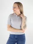 JDY t-shirt dam JDYSALSA Polo ljusgrå melerad - T-shirts för damer - 138598 - 1
