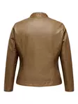 Only Carmakoma konstläderjacka Konstläder cognac - Skinnjackor och PU-jackor för damer - 138898 - 2