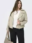 Only Carmakoma damjacka i plus size i konstläder, konstbiker, konstsnöre - Skinnjackor och PU-jackor för damer - 141018 - 1
