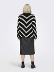 Only Carmakoma plus size tröja Pullover svart/w.cloud dancer - Stickat för damer - 137138 - 3