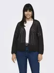 Only Carmakoma Plus Size Lace Cardigan Nola Black - Stickat för damer - 138038 - 4