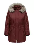 Only Carmakoma plus size kappa Parka syrah/nature - Parkas för damer - 137328 - 1