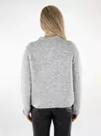 Only damtröja O-Neck ljusgrå - Stickat för damer - 137058 - 2