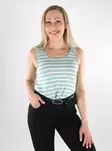 Only randig topp för dam ONLMOSTER Tank gray mist/cloud dancer - Toppar för damer - 138438 - 1