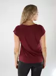 Only dam t-shirt ONLFREE V-ringning tawny port - T-shirts för damer - 138978 - 2