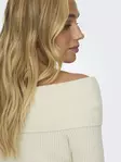 Only off shoulder tröja whitecap grå - Stickat för damer - 137648 - 5