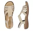 Rieker damsandaler 608C0-62 beige - Rieker sandals - 138188 - 3
