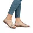 Rieker damsandaler 608C0-62 beige - Rieker sandals - 138188 - 4