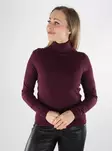 Vero Moda damtröja VMHAPPINESS LS Rollneck Pullover winetasting - Stickat för damer - 140008 - 1
