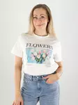 Vero Moda t-shirt snövit/blommig - T-shirts för damer - 141178 - 1