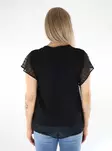 Vila dam topp V-ringad svart - Toppar för damer - 136408 - 2