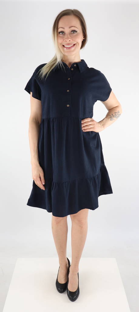 JDY Klänning Say collar linen sky captain - Klänningar och tunikor - 131188 - 1