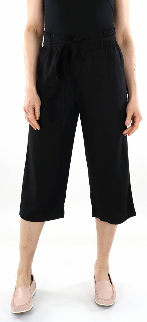 JDY linnebyxor för damer Say MW Line svart - Byxor för damer - 135998 - 1