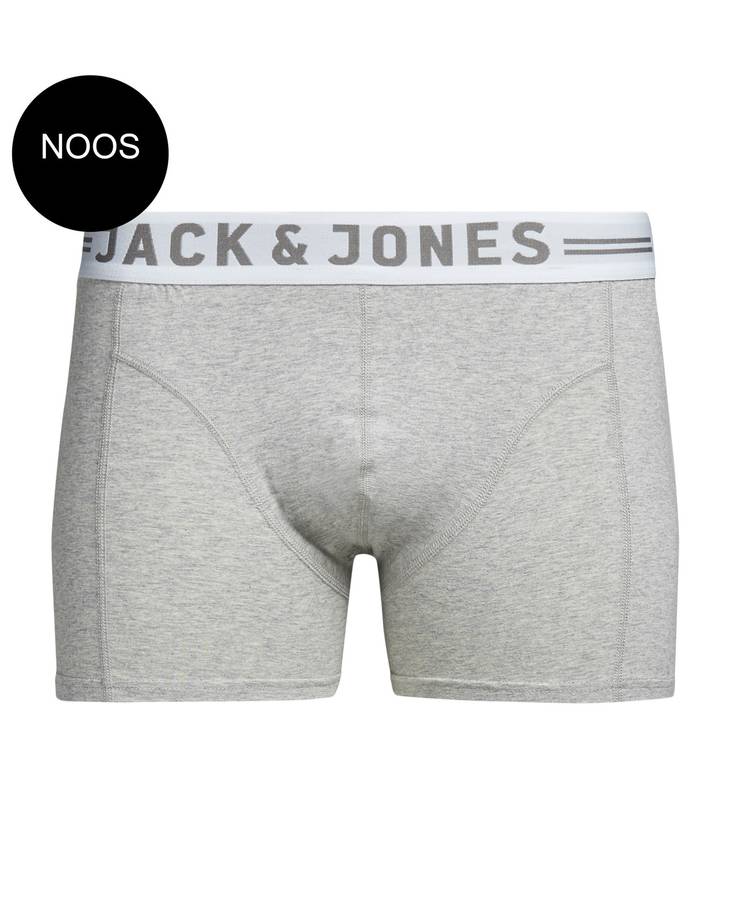 Jack & Jones Trunks Sense, svart, vit, grå - Trunks och strumpor för herrar - 115868 - 1