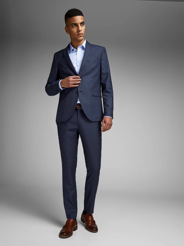 Jack&Jones Stretchig Kavaj Slim fit Solaris mörkblå - Kostymer för herrar - 123408 - 1