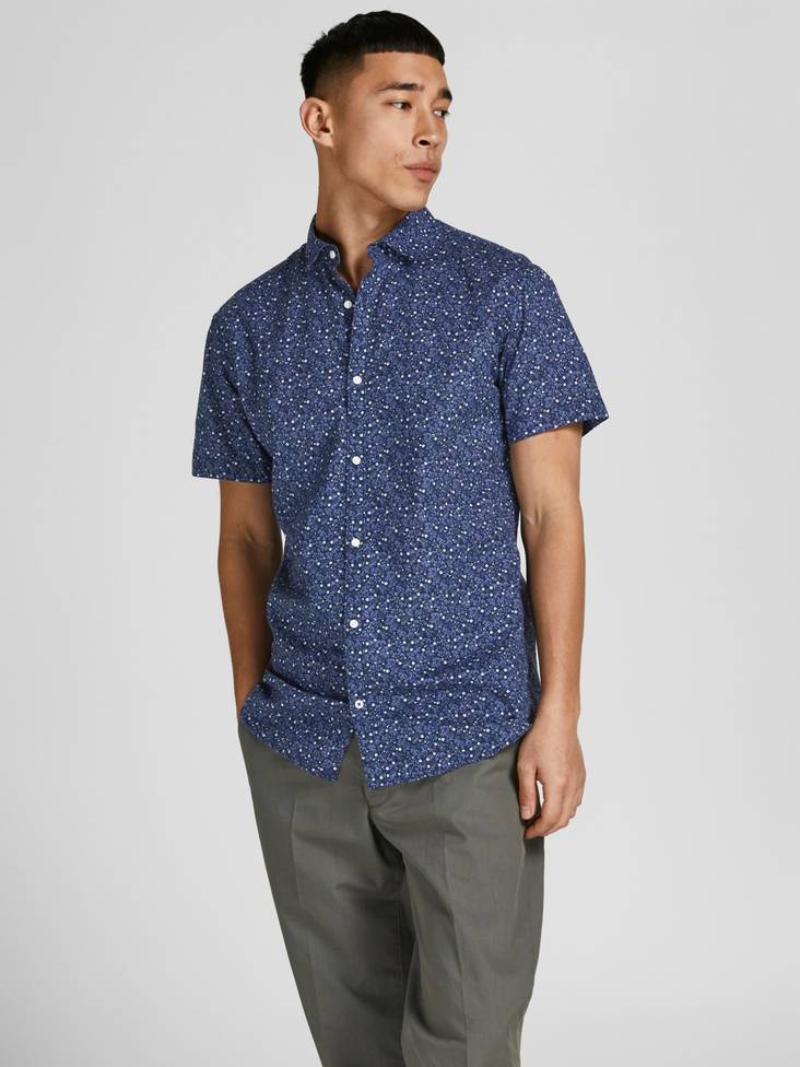 Jack&Jones Skjorta Blasummer marinblå - Skjortor för herrar - 131088 - 1