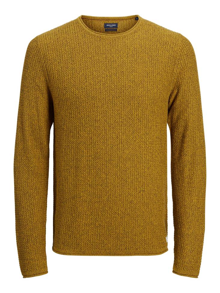 Jack&Jones Tröja Blucarlos olive oil - Stickat för herrar - 132028 - 1