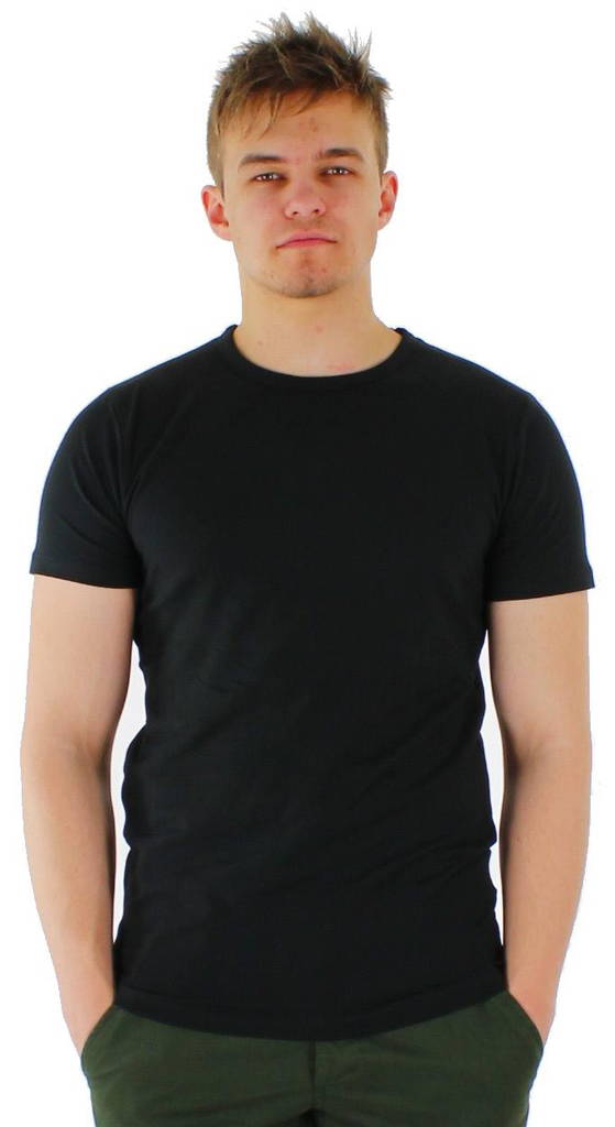 Jack & Jones herr t-shirt Basic O-neck, svart, vit - T-shirts för herrar - 110008 - 1