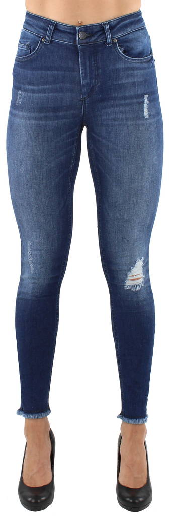 Only Jeans Blush mid ank raw rea 2077 - Jeans för damer - 121438 - 1