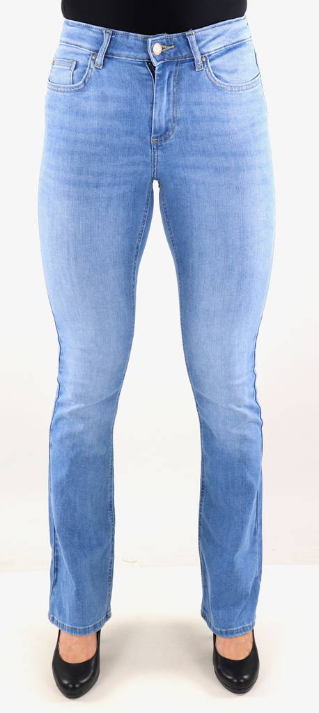 Only Jeans Blush mid flare ljusblå - Jeans för damer - 132858 - 1